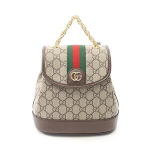 Gucci Ophidia GG Supreme Backpack canvas leather Beige Tan brown